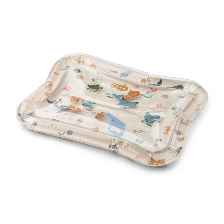 LIEWOOD - Elin Activiteitenmat, opblaasbaar, Zeedier / zandkleurig