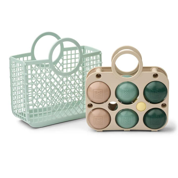 LIEWOOD Emmett - Bolen set, zand / multi mix (set van 2)