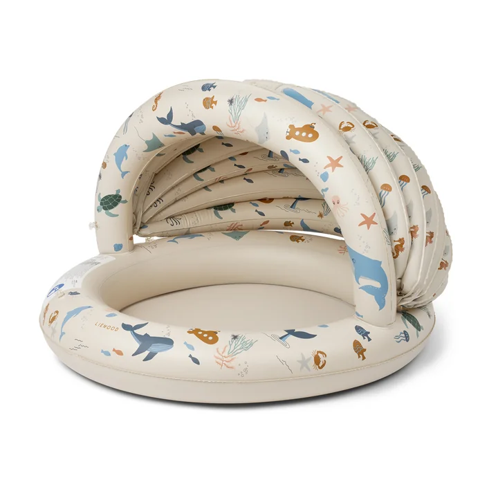 LIEWOOD - Hadleia zwembad met overkapping, Ø 108 cm, Zeedier/Zand