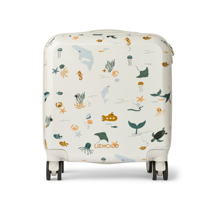 LIEWOOD Hollie Hardcase - Koffer, 40.5 x 40.5 cm, Zeewezen / zandkleurig