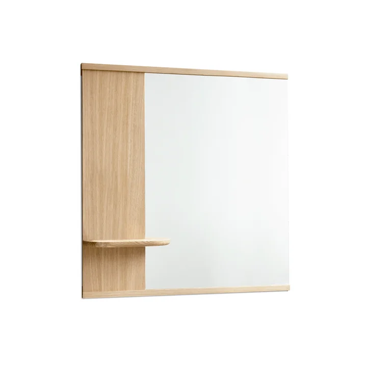 Moebe - Wandspiegel met legplank, natuurlijk eiken
