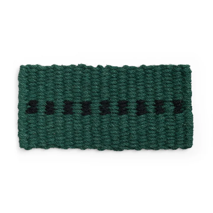 HAY Coco - Deurmat, stip, donkergroen / zwart