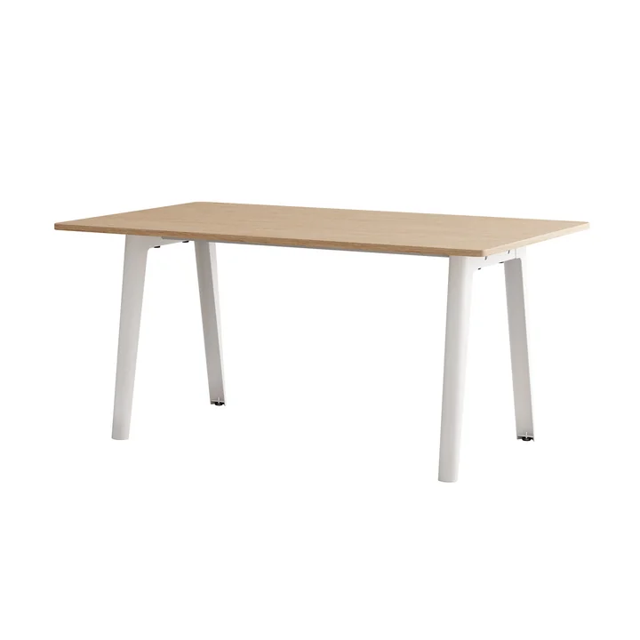 TipToe NEW MODERN - Eettafel 95 x 160 cm, eiken / wolkenwit