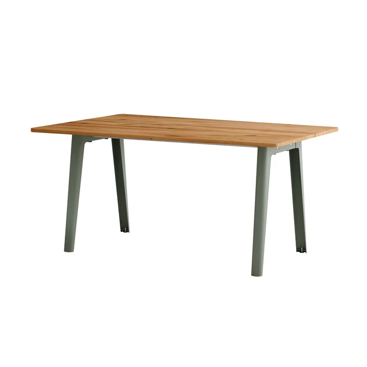 TipToe NEW MODERN - Eettafel 95 x 160 cm, gerecycled teruggewonnen hout / eucalyptus grijs