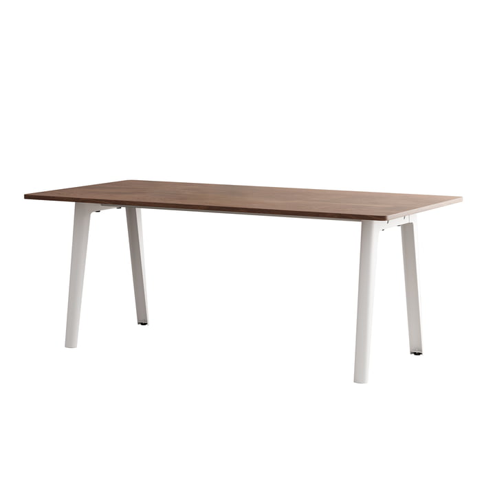 TipToe NEW MODERN - Eettafel 95 x 190 cm, walnoot / troebel wit