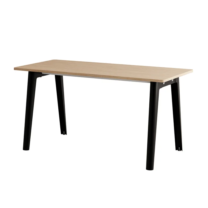 TipToe NEW MODERN - Bureau, 75 x 150 cm, berken / grafiet zwart