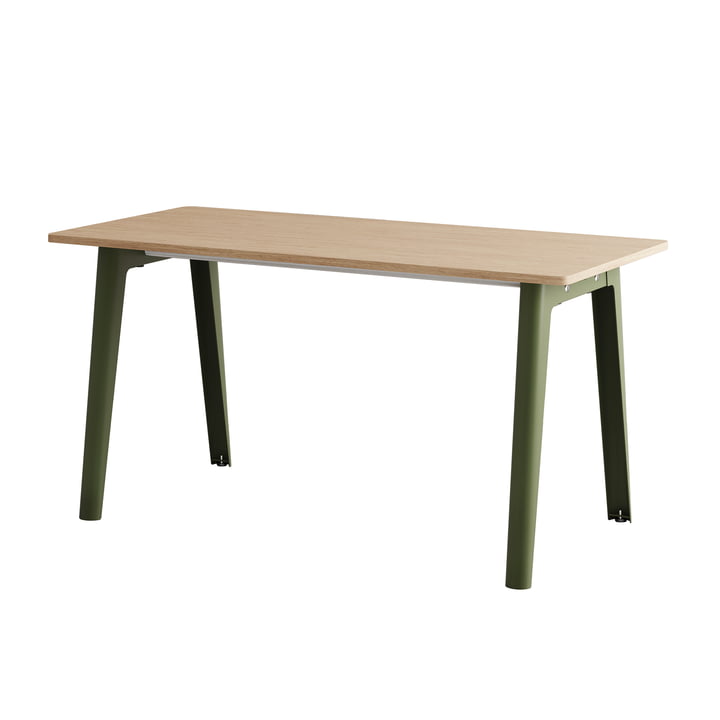 TipToe NEW MODERN - Bureau, 75 x 150 cm, berk / rozemarijngroen