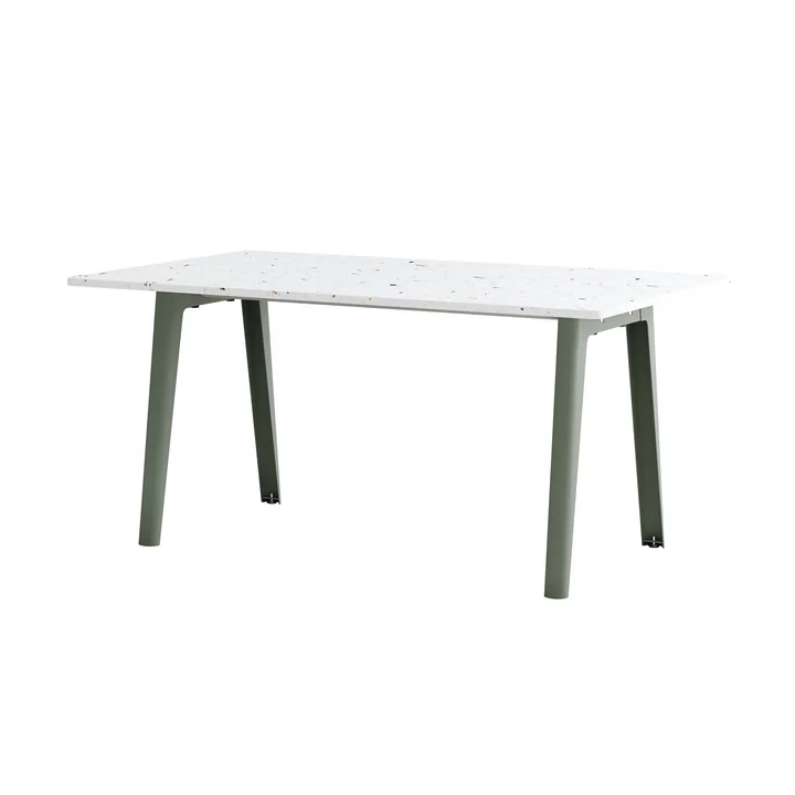 TipToe NEW MODERN Venezia - Eettafel 95 x 160 cm, eucalyptus grijs