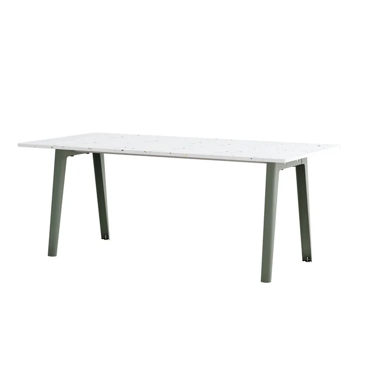 TipToe NEW MODERN Venezia - Eettafel 95 x 190 cm, eucalyptus grijs