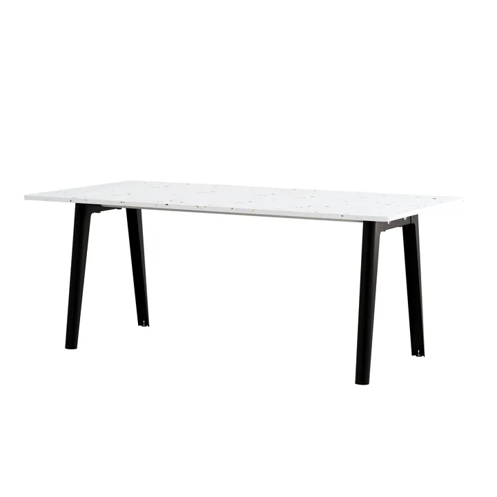 TipToe NEW MODERN Venezia - Eettafel 95 x 190 cm, grafiet zwart