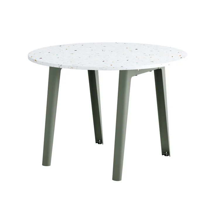 TipToe NEW MODERN Venezia - ronde eettafel Ø 108 cm, eucalyptus grijs
