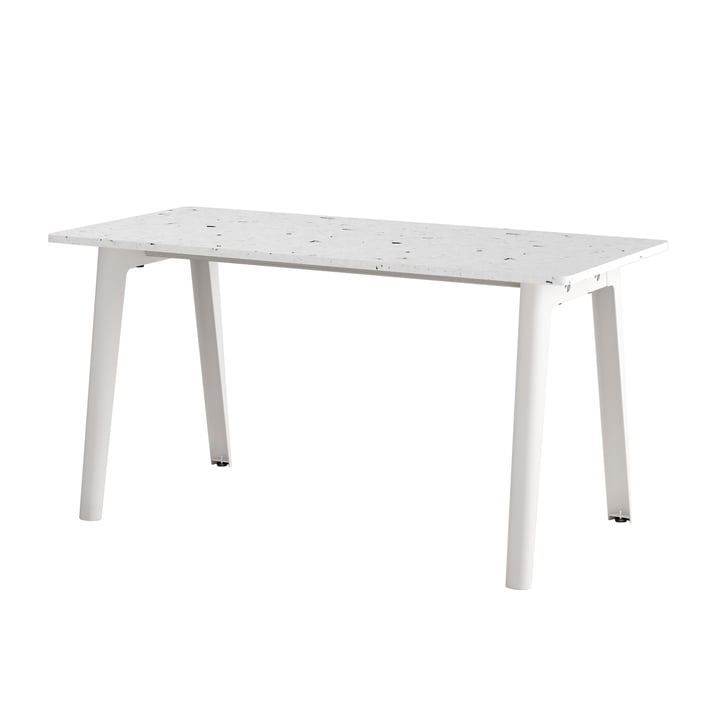 TipToe NEW MODERN - Venezia bureau, 75 x 150 cm, troebel wit