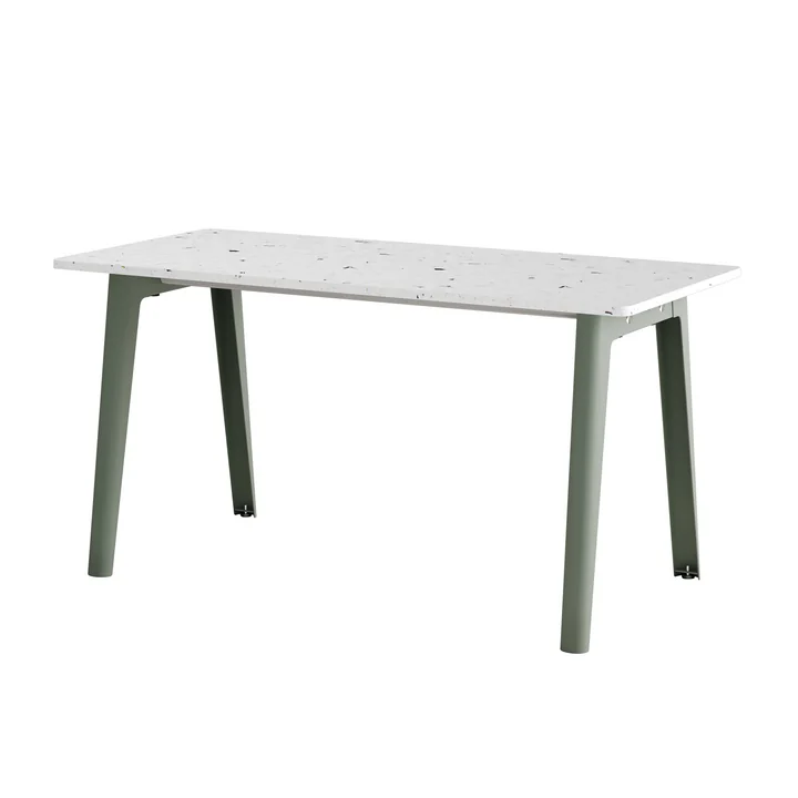 TipToe NEW MODERN - Venezia bureau, 75 x 150 cm, eucalyptus grijs