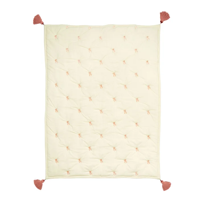 Cam Cam Copenhagen - Geborduurde deken, strikjes