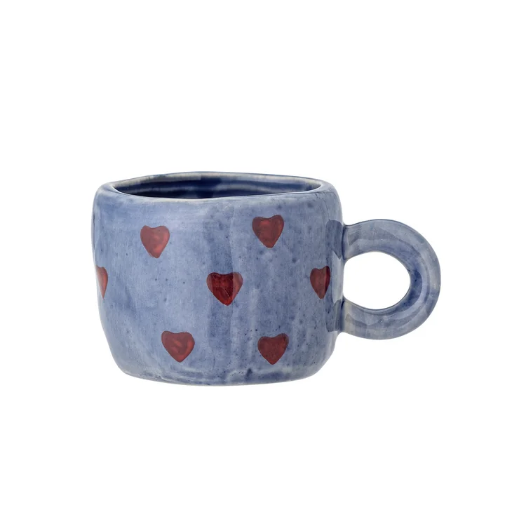 Bloomingville Nini Mini - beker, hart, blauw