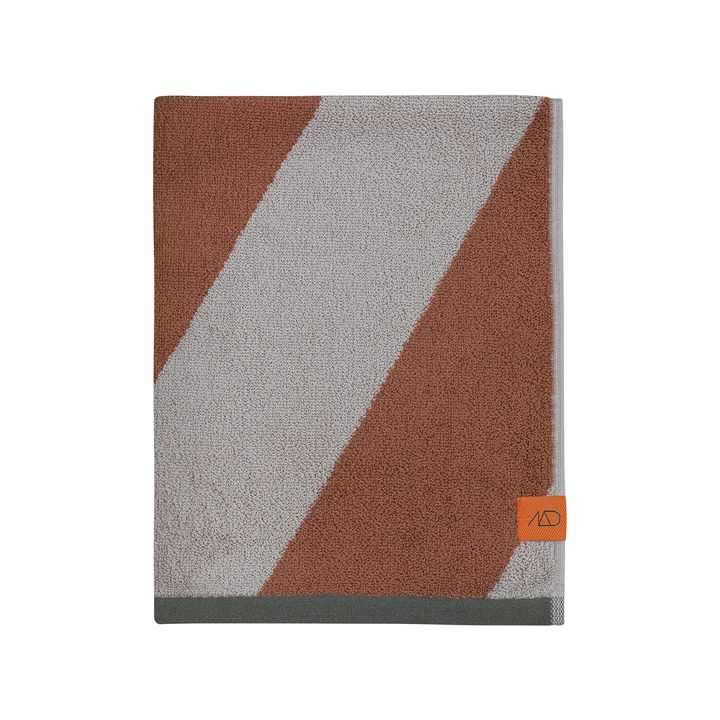 Mette Ditmer Diagonal - Handdoek, 50 x 90 cm, baksteen