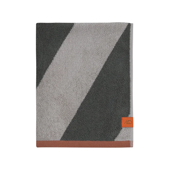 Mette Ditmer Diagonal - Handdoek, 50 x 90 cm, donker olijf