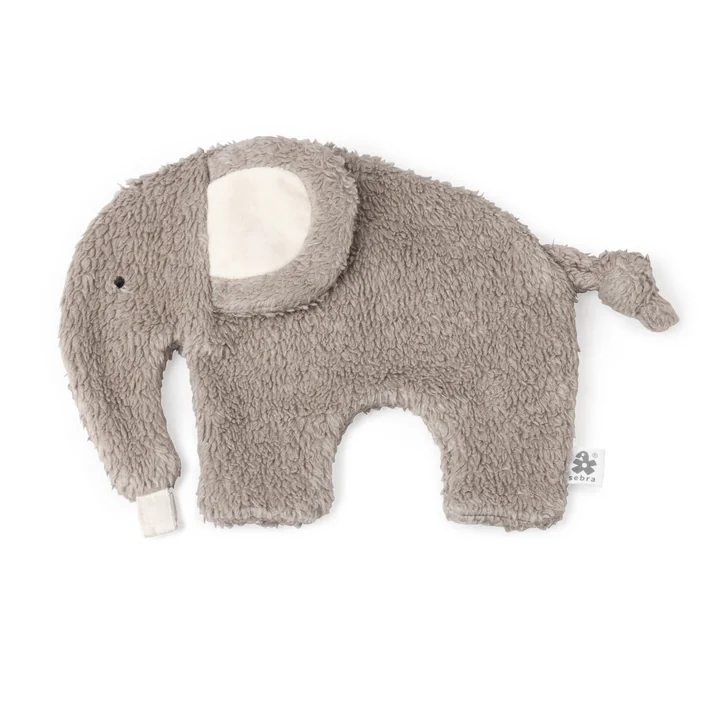 Sebra - Knuffeldoekje en fopspeenhouder, olifant, grijs