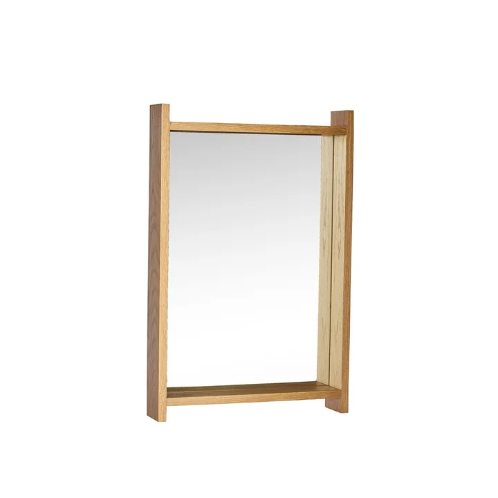 Hübsch Interior - Forma wandspiegel 60 x 40 cm, eiken lijst