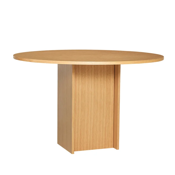 Hübsch Interior - Rechte eettafel, Ø 120 cm, eiken