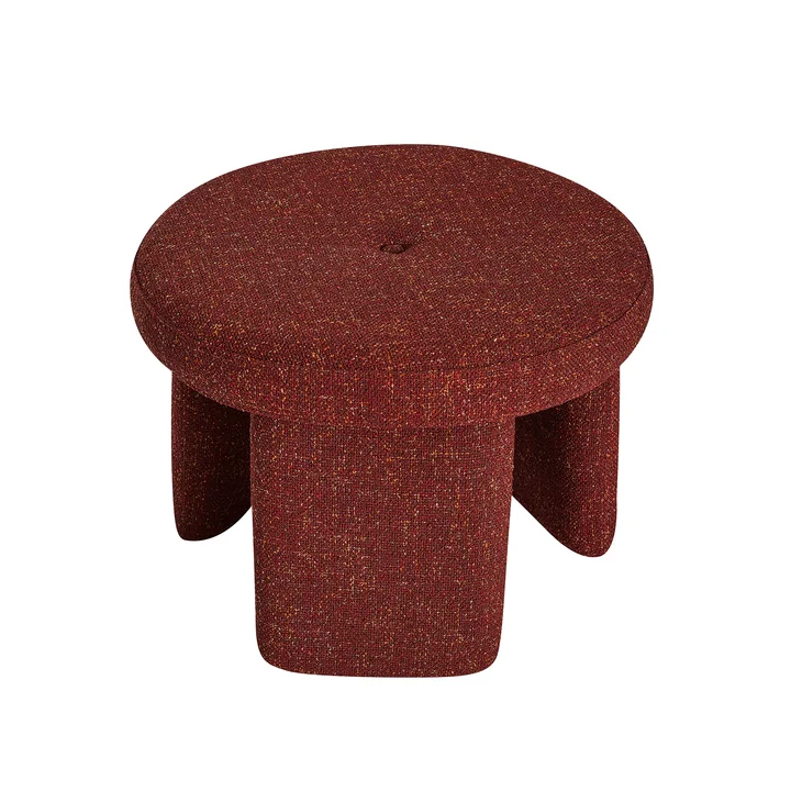 Hübsch Interior - Rocco poef, rood