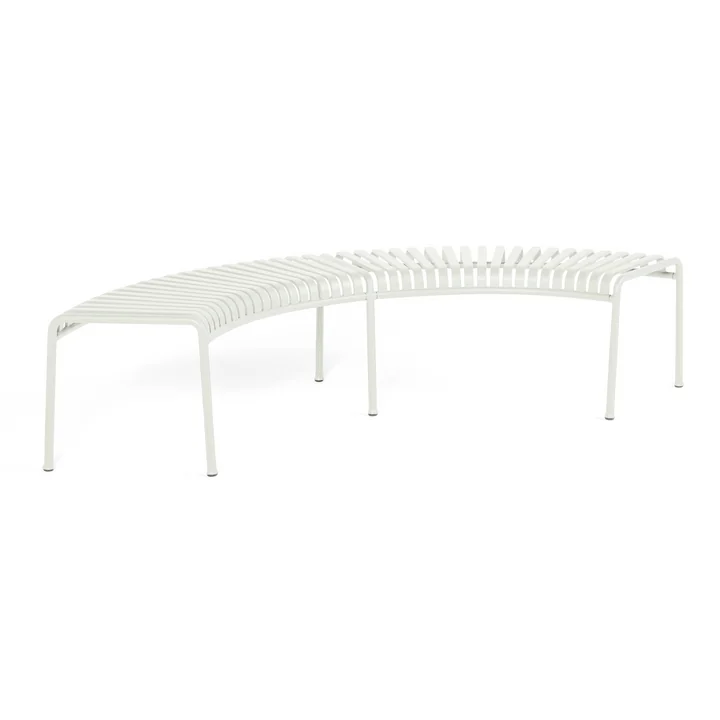 HAY Palissade Park Bench - incl. middenvoet, crème wit