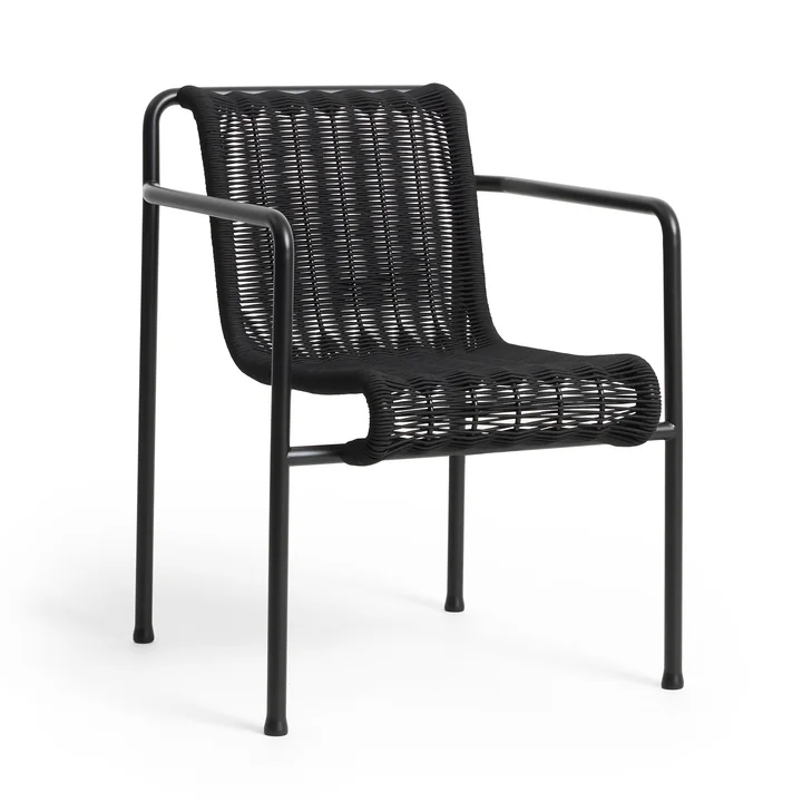HAY Palissade Cord Dining Armchair - Antraciet