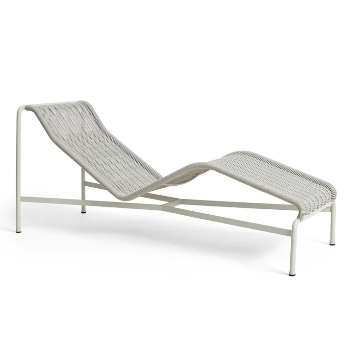 HAY Palissade Cord Chaise Longue - Ligstoel, hemelgrijs