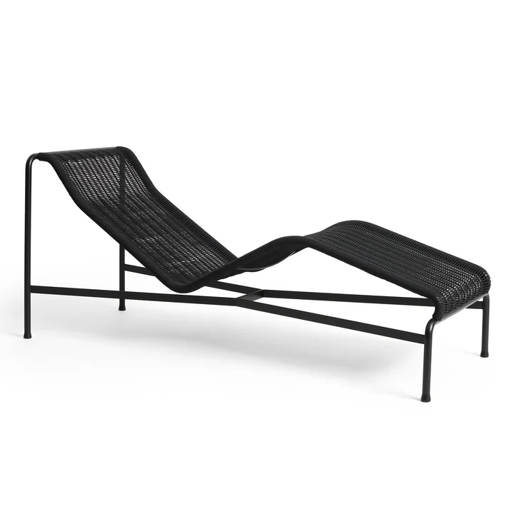 HAY Palissade Cord Chaise Longue - Ligstoel, antraciet