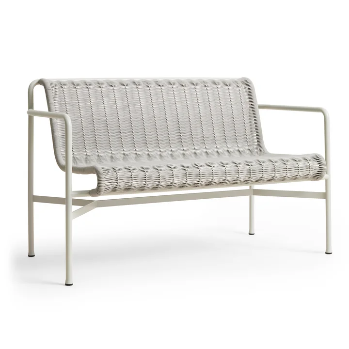 HAY Palissade Cord Dining Bench - hemelgrijs