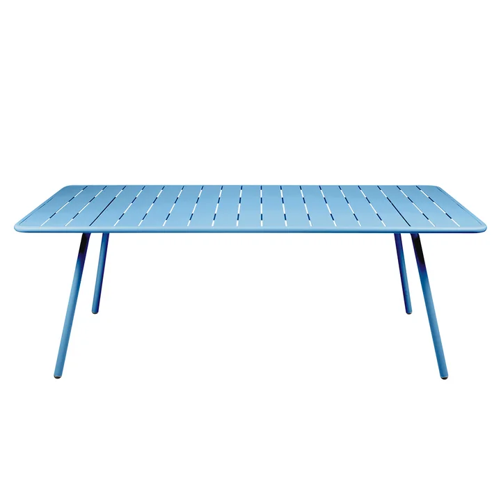 Fermob - Luxembourg Tafel, rechthoekig, 100 x 207 cm, maya blue