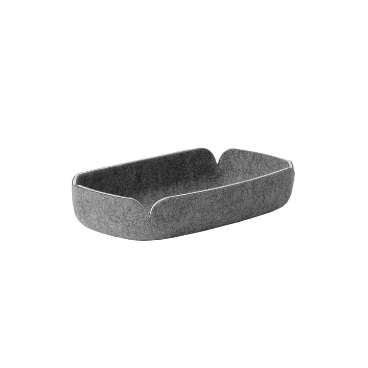 Muuto - Restore Dienblad 28 x 15,5 cm, gevlekt grijs