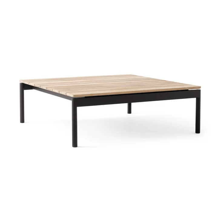 & Tradition Ville AV50 Outdoor - Salontafel, 90 x 90cm, teak/ warm black