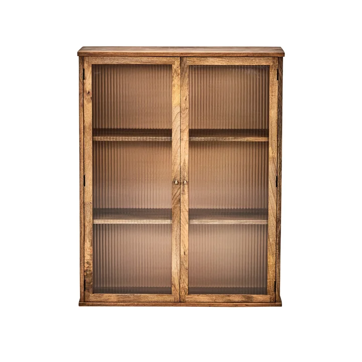 House Doctor - Balance wandplank incl. glazen deuren, H 100 x 80 cm, antiek bruin