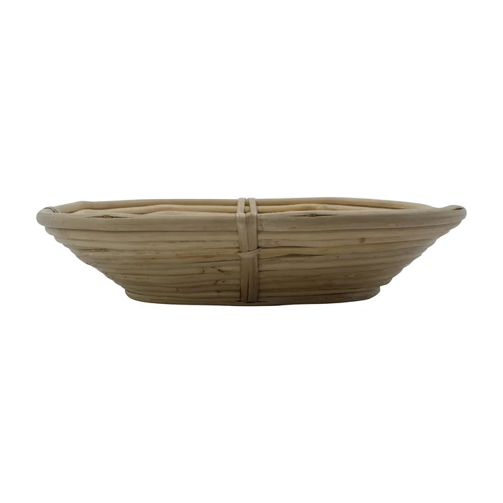 House Doctor - Kegelvormige opbergmand, L 26 x H 5,5 cm, rotan