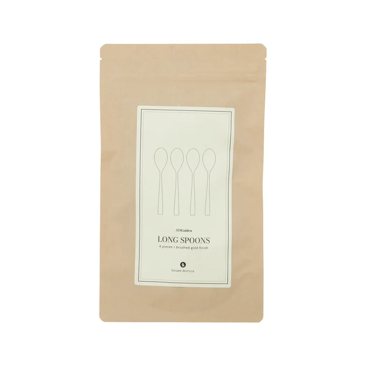 House Doctor - Gouden lepel, lang, goud (set van 4)
