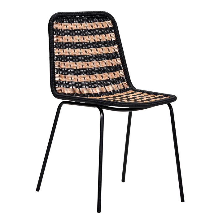 House Doctor Hapur Dining Chair -, natuur / zwart