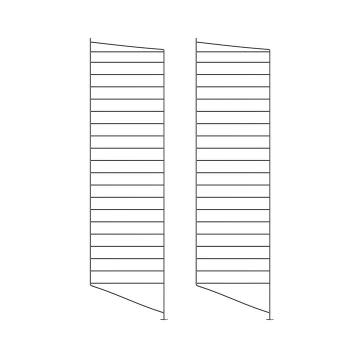 String - Onderste ladder voor String (Works) plank 115 x 30 cm (set van 2), donkergrijs