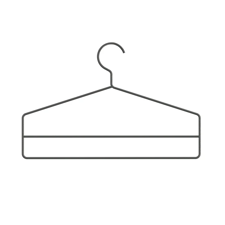 String - Kleerhanger, donkergrijs (set van 4)