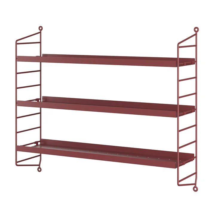 Pocket String - Metaal, bruinrood RAL 3011