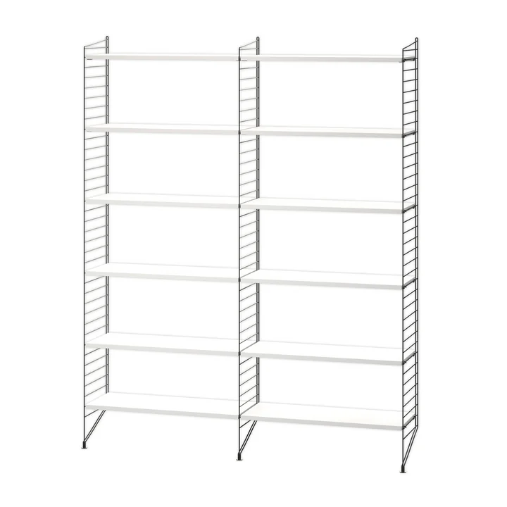 String - Legbord 120x200cm, wit / donkergrijs