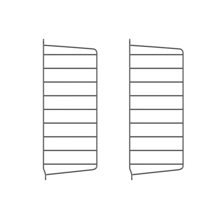 String - Muurladder voor String Plank 50 x 20 cm (set van 2), donkergrijs