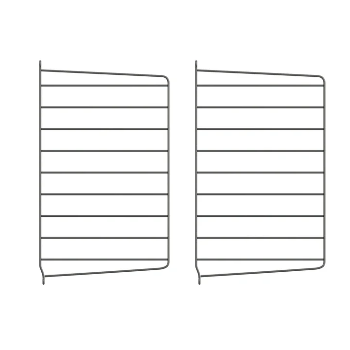 String - Muurladder voor String Plank 50 x 30 cm (set van 2), donkergrijs