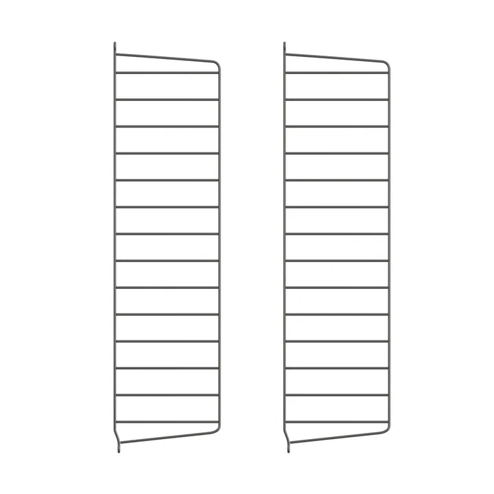 String - Muurladder voor String Plank 75 x 20 cm (set van 2), donkergrijs