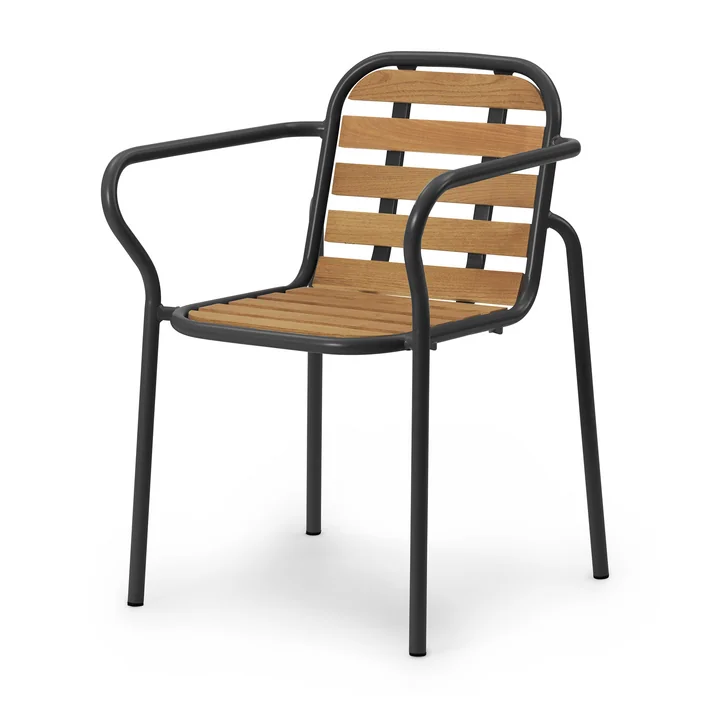 Normann Copenhagen Vig - Fauteuil, zwart / robinia
