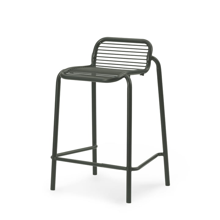 Normann Copenhagen - Vig barkruk, h 65 cm, donkergroen