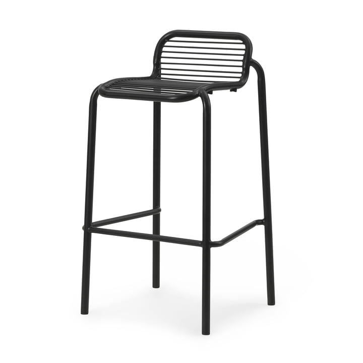 Normann Copenhagen - Vig barkruk, h 75 cm, zwart