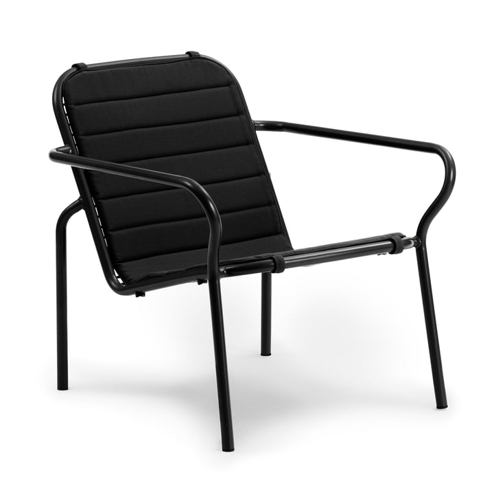 Normann Copenhagen Vig - Loungestoel met zitkussen, zwart