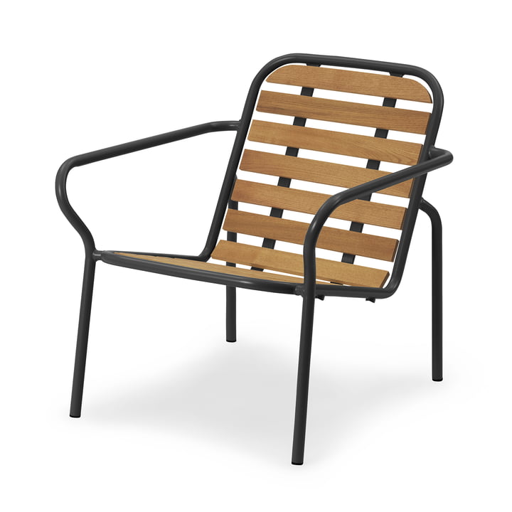 Normann Copenhagen Vig - Loungestoel, zwart / robinia