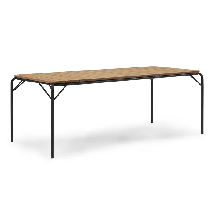 Normann Copenhagen - Vig tafel, 90 x 200 cm, zwart / robinia